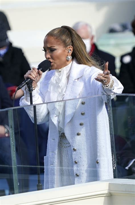 Jennifer Lopez Wears Two Chanel Looks for Biden Inauguration